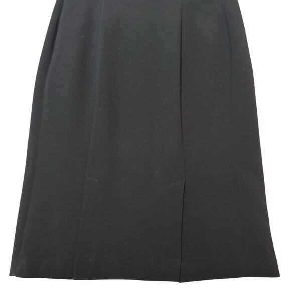 Ralph Lauren Black Label Wool Sheath Dress Square Notch Neck Black - Size 10 - Picture 9 of 11